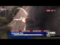 Aerial footage as panicked drivers try to flee from Atlanta bridge