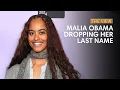 Malia Obama Dropping Her Last Name The View