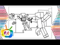 Minecraft coloring Steve VS Mob Tobu - If I Disappear ft Tom Martensson NCS Release
