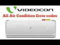 How to con air conditioner all error codes and solution con ac error codes