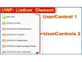 UWP Listbox with Different Rows of UserControls