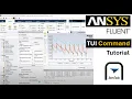 ANSYS Fluent TUI Commands Tutorial Automatic Export Data by Using Execute Commands v2022R2
