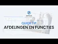 Afdelingen en functies Tutorial Sensus BPM Designer