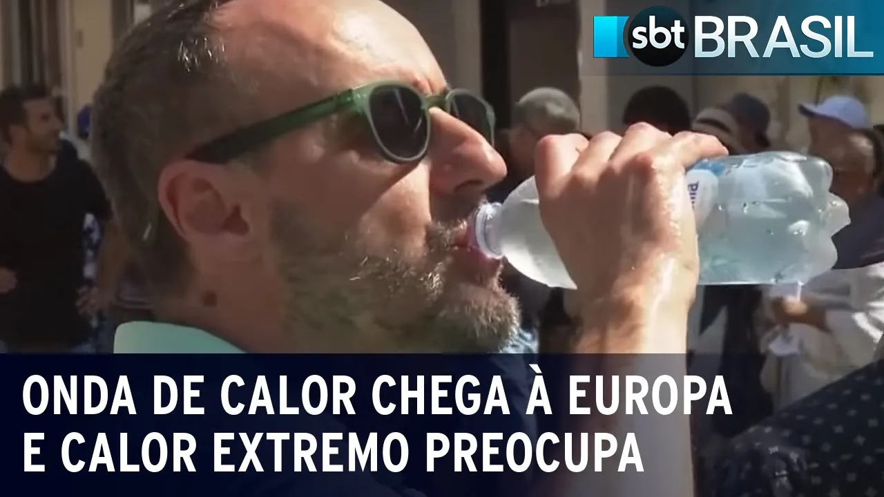 Onda de calor chega à Europa e calor extremo preocupa | SBT Brasil (13/07/23)
