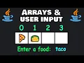Enter USER INPUT into an ARRAY