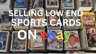 Everything you need to sell low end sports cards on ebay