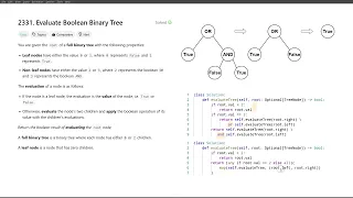 May 16 2024 LeetCode daily 2331 Evaluate Boolean Binary Tree - Python solution explained
