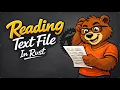 Reading a file File Rust