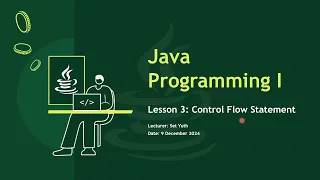 Lesson 3 Java Control Flow Statement