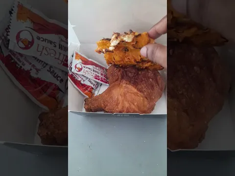 Chicken Fry pakora and pepsi #chicken #food