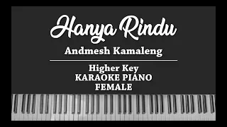 hanya rindu female karaoke piano cover andmesh kamaleng