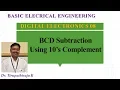 BEE 308 BCD Subtraction using 10 s Complement