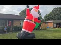 16ft GIANT Inflatable Santa with LED Lights Magical Outdoor Christmas Decoration Setup Review