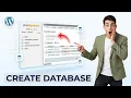 How to create database for your WordPress website Easiest Way 2026 Guide