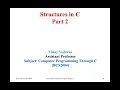 Structures in C Part 2