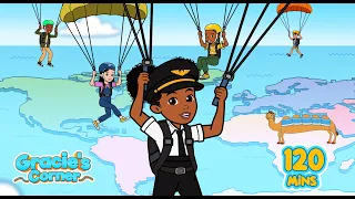Continents Song + More | 2 Hours of Fun Learning Songs | @graciescorner