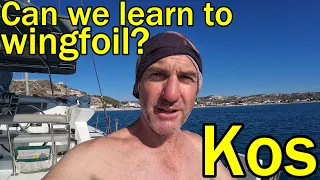We are back in Greece and we’re gonna learn to wingfoil! (Sailing Dakini – Leave to Roam Ep. 105)