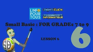 Small Basic Lesson 6 for Grades 7 to 9