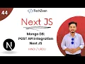 Next JS 14 Tutorial Integrating POST API Method with Mongo DB in Next JS Mongo DB Tutorial