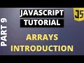Javascript Tutorial Basics Part9 Array Introduction