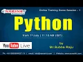 PYTHON 11 15 AM IST by Mr Subbaraju Demo Session-1