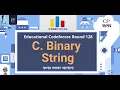 C Binary String Educational Codeforces Round 128 Rated for Div 2