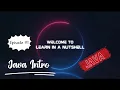 Java Introduction Java Crash Course