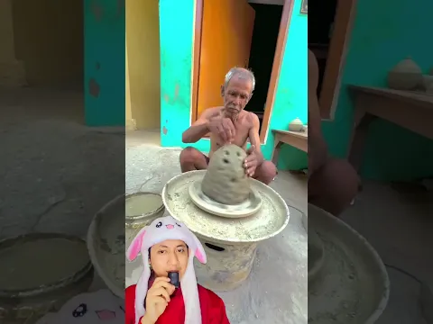 KAKEKNYA MEMBUAT KARYA PAKAI TANAH LIAT #funny