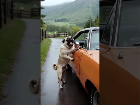 A dog's heroic act saves a car driver from danger #dog #rescue #shorts