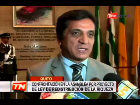 Confrontación en la asamblea por proyecto de ley de redistribución de la riqueza