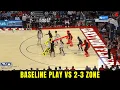 Baseline Out of Bounds vs 2-3 Zone