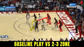 Baseline Out of Bounds vs 2-3 Zone
