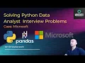 Solving Python Data Analysis Interview Questions - Microsoft