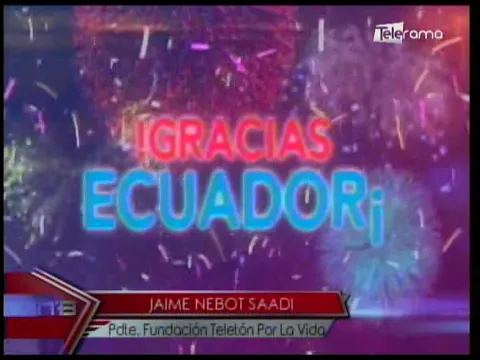 Teletón por la vida 2019 recaudó cifra récord US $1'801.200 dólares