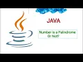 Number is a Palindrome or Not in Java with Code Explanation CodersLife-q9z