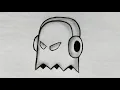 How to Draw Pacman Ghost - Easy Pacman Drawing Tutorial For Beginners