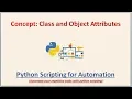 Class and object attributes of Python oops