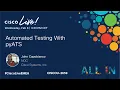 Automated Testing with pyATS