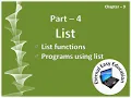TN 12th computer science chapter - 9 List part 4 Built-in functions in list