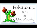 Polyatomic Ions in One Minute