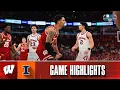 Highlights vs Illinois BTT Wisconsin Basketball March 13 2026