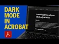 Turn On Dark Mode in Acrobat for Easier PDF Reading - Quick Settings Tutorial