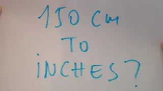 150 cm to inches