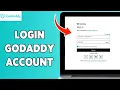 How To Login GoDaddy Account 2024 GoDaddy Account Sign Guide