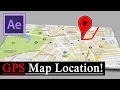 Lagu MAP LOCATION - GPS | After Effects Tutorial | (No Plugins)