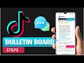 How To Create Bulletin board on TikTok