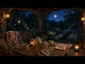 Summer Night Gazebo Chamomile Tea Cozy Blue Moon Cottage Ambience 5 Hours