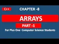 Chapter-8 Part-1 Arrays Plus One Computer Science c Tutorial in Malayalam