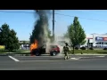 Car fire in Logan Utah