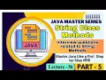 String Class Methods in Java Interview Questions Related to String Methods in Java